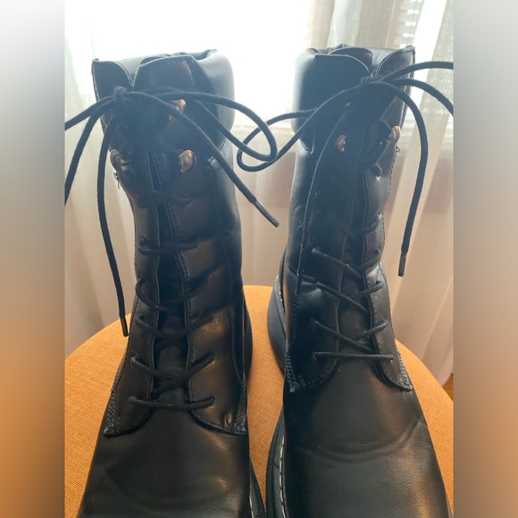 Lace-Up Platform Combat Boots, Truffle Collection, EU 40/US 9 - Picture 3 of 7